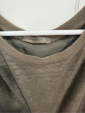 Transit Olive Sleeveless Knit Tank Top - Women's Classic Crew